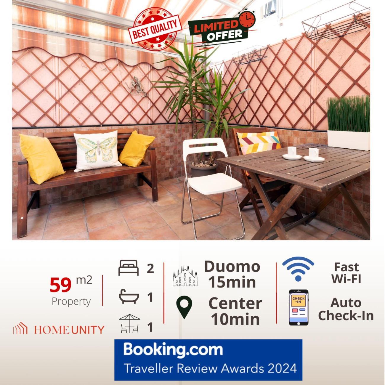 Terrace At 20 Minutes From Duomo - Homeunity Мілан Екстер'єр фото
